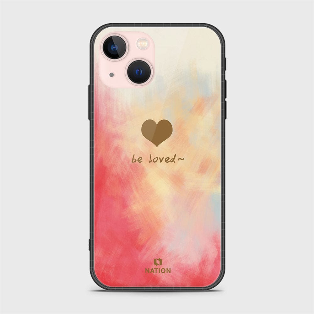 iPhone 14 Plus Cover- Onation Heart Series - HQ Ultra Shine Premium Infinity Glass Soft Silicon Borders Case