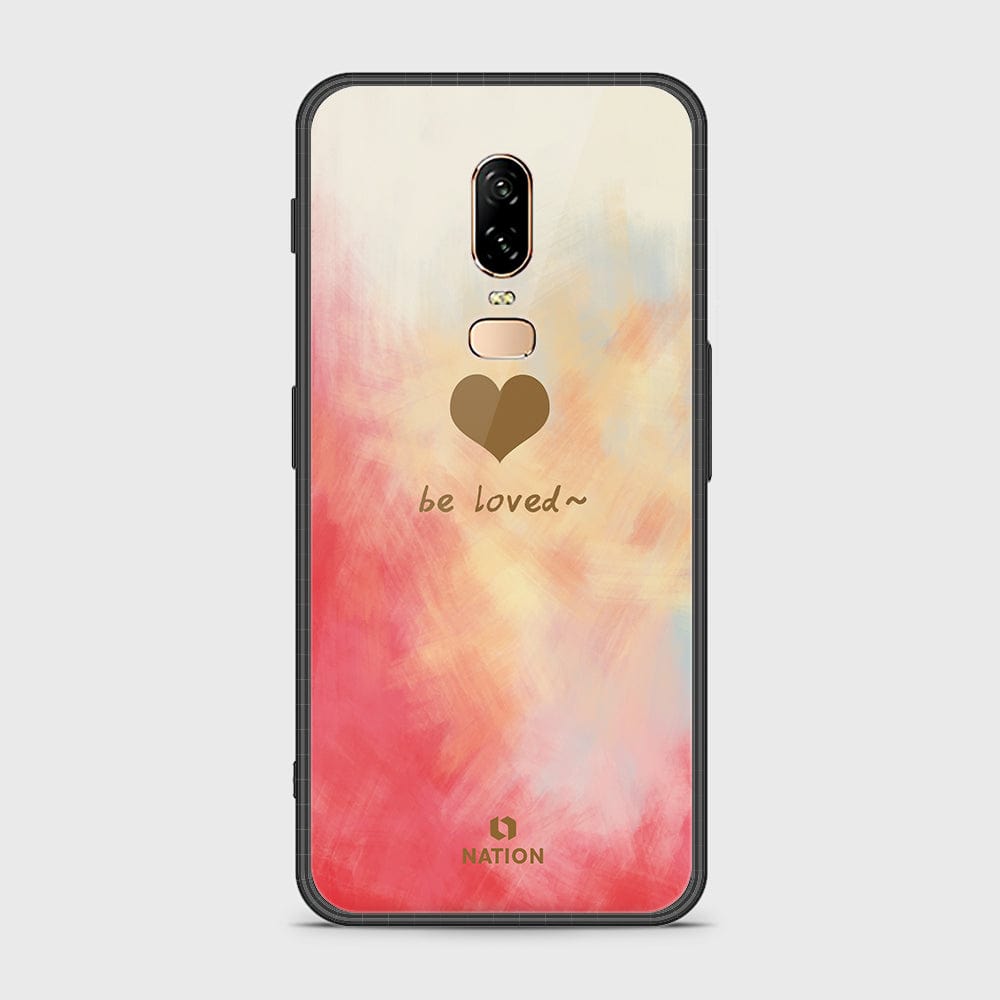 OnePlus 6 Cover- Onation Heart Series - HQ Ultra Shine Premium Infinity Glass Soft Silicon Borders Case