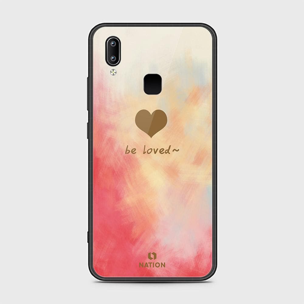 Vivo Y85 Cover - ONation Heart Series - HQ Ultra Shine Premium Infinity Glass Soft Silicon Borders Case