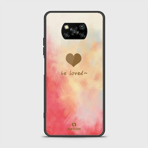 Xiaomi Poco X3 Cover - ONation Heart Series - HQ Ultra Shine Premium Infinity Glass Soft Silicon Borders Case