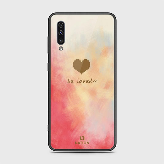 Samsung Galaxy A50s Cover - ONation Heart Series - HQ Ultra Shine Premium Infinity Glass Soft Silicon Borders Case