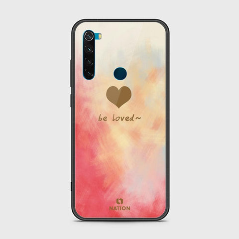 Xiaomi Redmi Note 8 Cover - ONation Heart Series - HQ Ultra Shine Premium Infinity Glass Soft Silicon Borders Case