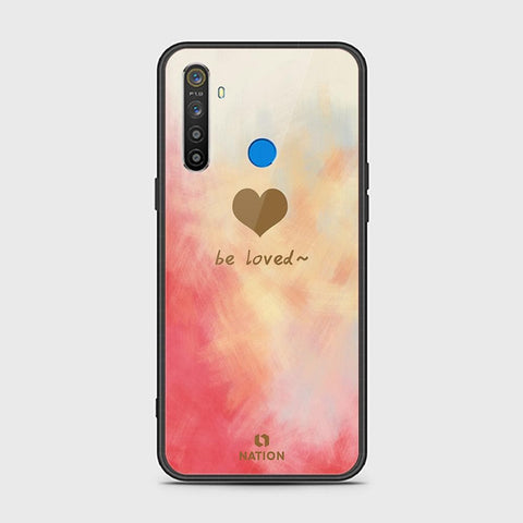 Realme 5s Cover - ONation Heart Series - HQ Ultra Shine Premium Infinity Glass Soft Silicon Borders Case