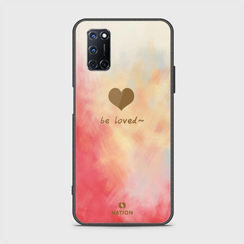 Oppo A52 Cover - ONation Heart Series - HQ Ultra Shine Premium Infinity Glass Soft Silicon Borders Case