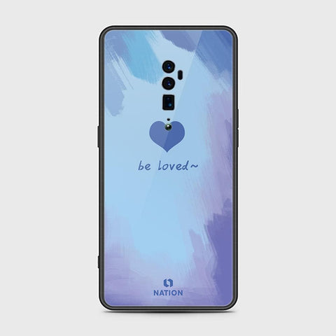 Oppo Reno 10x Zoom Cover - ONation Heart Series - HQ Ultra Shine Premium Infinity Glass Soft Silicon Borders Case