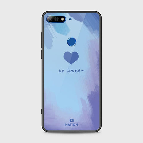 Huawei Honor 7C Cover - ONation Heart Series - HQ Ultra Shine Premium Infinity Glass Soft Silicon Borders Case