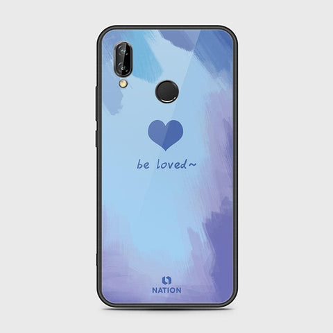 Huawei P20 Lite Cover - ONation Heart Series - HQ Ultra Shine Premium Infinity Glass Soft Silicon Borders Case