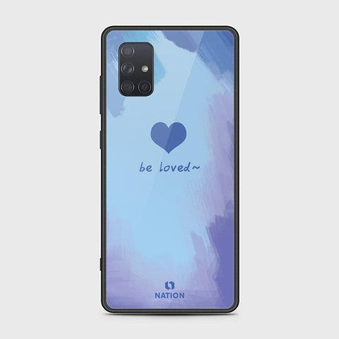 Samsung Galaxy A71 Cover - ONation Heart Series - HQ Ultra Shine Premium Infinity Glass Soft Silicon Borders Case