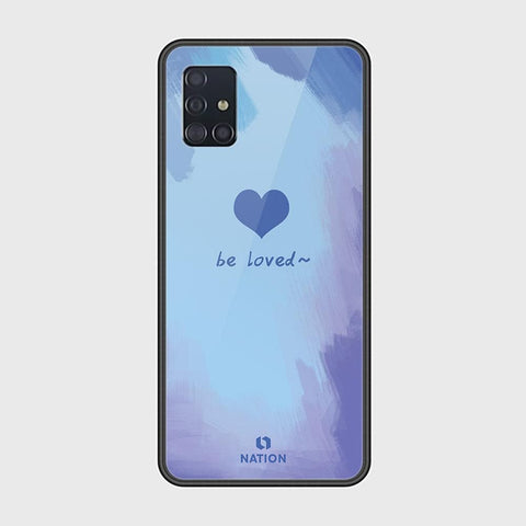 Samsung Galaxy A51 Cover - ONation Heart Series - HQ Ultra Shine Premium Infinity Glass Soft Silicon Borders Case