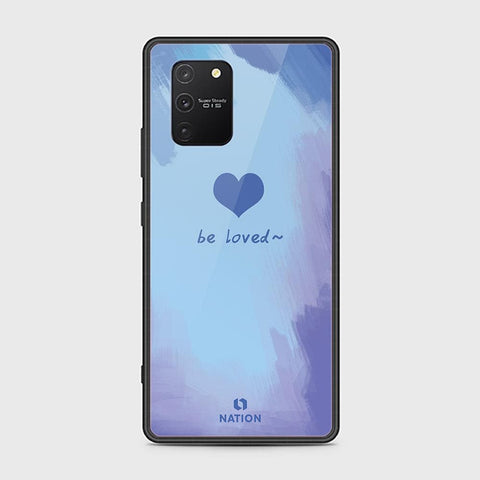 Samsung Galaxy S10 Lite Cover - ONation Heart Series - HQ Ultra Shine Premium Infinity Glass Soft Silicon Borders Case