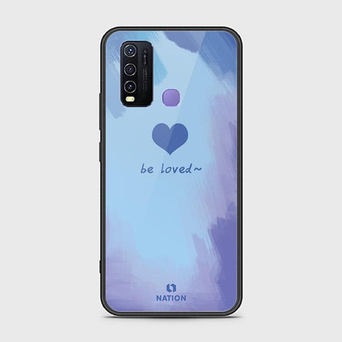 Vivo Y30 Cover - ONation Heart Series - HQ Ultra Shine Premium Infinity Glass Soft Silicon Borders Case