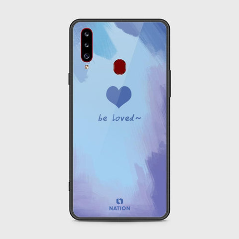 Samsung Galaxy A20s Cover - ONation Heart Series - HQ Ultra Shine Premium Infinity Glass Soft Silicon Borders Case