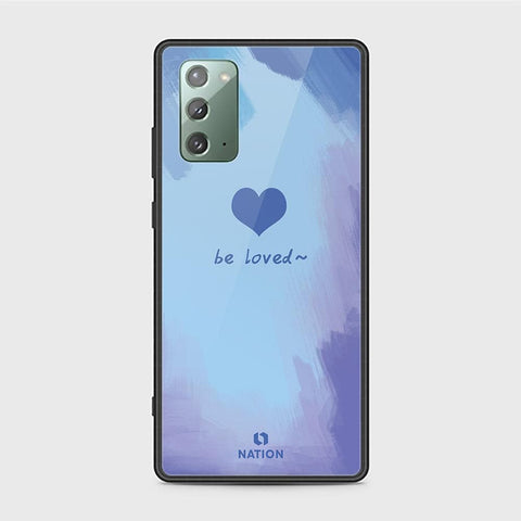 Samsung Galaxy Note 20 Cover - ONation Heart Series - HQ Ultra Shine Premium Infinity Glass Soft Silicon Borders Case