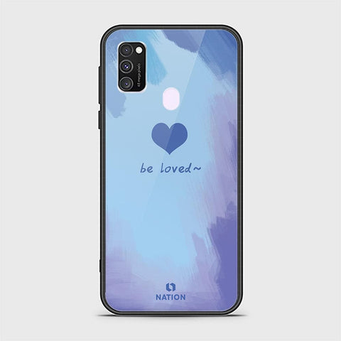 Samsung Galaxy M21 Cover - Onation Heart Series - HQ Ultra Shine Premium Infinity Glass Soft Silicon Borders Case