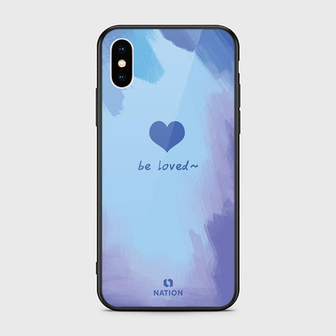 iPhone XS Cover - Onation Heart Series - HQ Ultra Shine Premium Infinity Glass Soft Silicon Borders Case