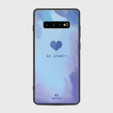 Samsung Galaxy S10 Plus Cover - Onation Heart Series - HQ Ultra Shine Premium Infinity Glass Soft Silicon Borders Case