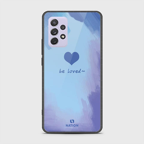 Samsung Galaxy A72 Cover - ONation Heart Series - HQ Ultra Shine Premium Infinity Glass Soft Silicon Borders Case