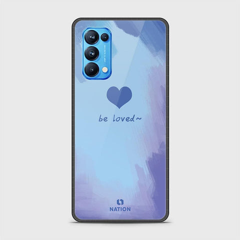 Oppo Reno 5 Pro 5G Cover - Onation Heart Series - HQ Ultra Shine Premium Infinity Glass Soft Silicon Borders Case