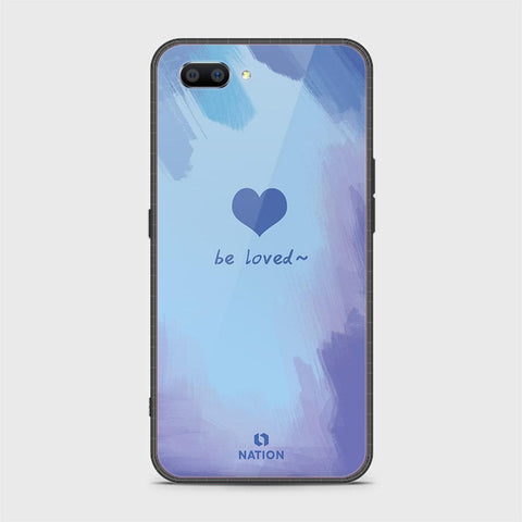 Oppo A3s Cover - Onation Heart Series - HQ Ultra Shine Premium Infinity Glass Soft Silicon Borders Case