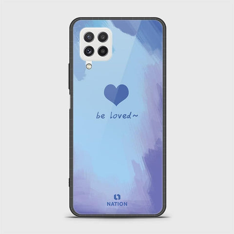 Samsung Galaxy A22 Cover - Onation Heart Series - HQ Ultra Shine Premium Infinity Glass Soft Silicon Borders Case