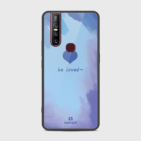 Vivo V15 Cover - Onation Heart Series - HQ Ultra Shine Premium Infinity Glass Soft Silicon Borders Case