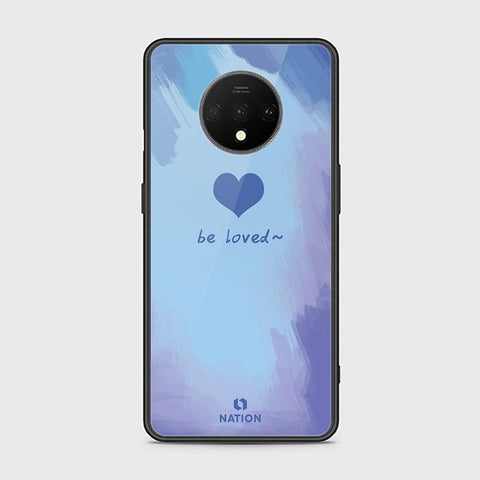 OnePlus 7T Cover - ONation Heart Series - HQ Ultra Shine Premium Infinity Glass Soft Silicon Borders Case