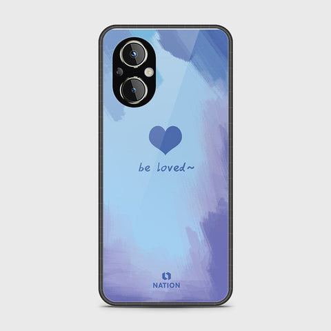 Oppo Reno 7 Lite Cover- Onation Heart Series - HQ Ultra Shine Premium Infinity Glass Soft Silicon Borders Case