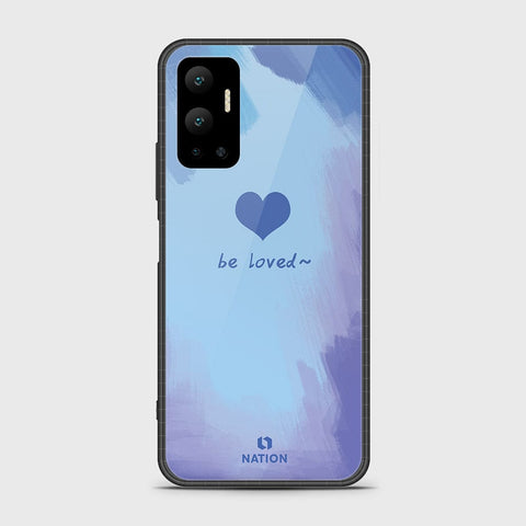 Infinix Hot 12 Cover- Onation Heart Series - HQ Ultra Shine Premium Infinity Glass Soft Silicon Borders Case