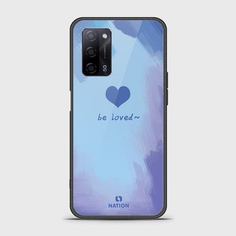 Oppo A55s Cover- Onation Heart Series - HQ Ultra Shine Premium Infinity Glass Soft Silicon Borders Case