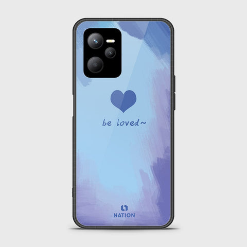 Realme V25 Cover- Onation Heart Series - HQ Ultra Shine Premium Infinity Glass Soft Silicon Borders Case