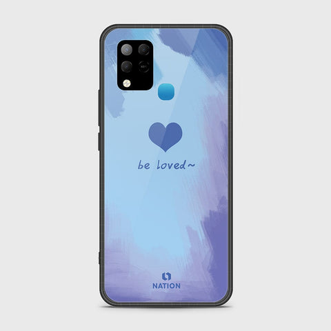 Infinix Hot 10s Cover- Onation Heart Series - HQ Ultra Shine Premium Infinity Glass Soft Silicon Borders Case