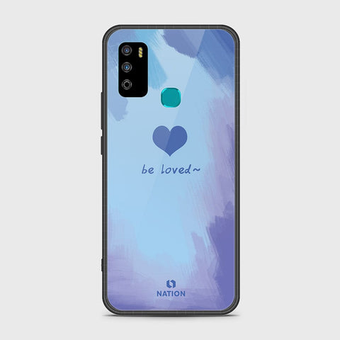 Infinix Hot 9 Play Cover- Onation Heart Series - HQ Ultra Shine Premium Infinity Glass Soft Silicon Borders Case