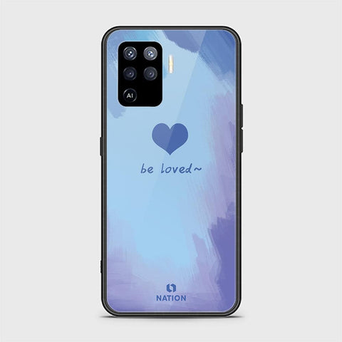 Oppo A94 Cover - ONation Heart Series - HQ Ultra Shine Premium Infinity Glass Soft Silicon Borders Case