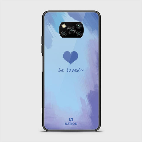 Xiaomi Poco X3 Cover - ONation Heart Series - HQ Ultra Shine Premium Infinity Glass Soft Silicon Borders Case