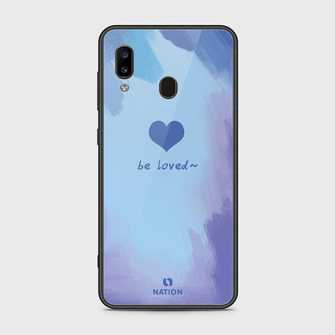 Samsung Galaxy A20 Cover - ONation Heart Series - HQ Ultra Shine Premium Infinity Glass Soft Silicon Borders Case