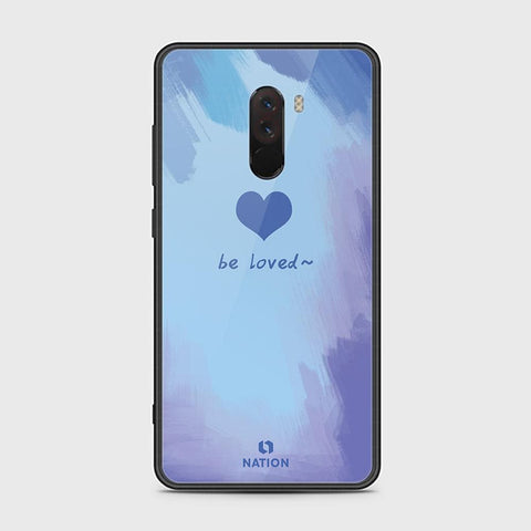 Xiaomi Pocophone F1 Cover - ONation Heart Series - HQ Ultra Shine Premium Infinity Glass Soft Silicon Borders Case