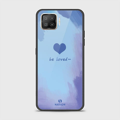 Oppo F17 Pro Cover - ONation Heart Series - HQ Ultra Shine Premium Infinity Glass Soft Silicon Borders Case