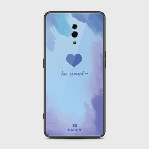 Oppo Reno Cover - ONation Heart Series - HQ Ultra Shine Premium Infinity Glass Soft Silicon Borders Case