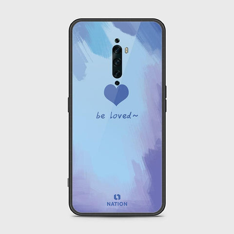 Oppo Reno 2F Cover - ONation Heart Series - HQ Ultra Shine Premium Infinity Glass Soft Silicon Borders Case