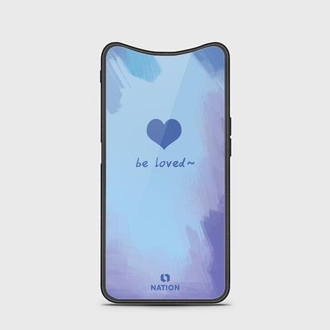 Oppo Find X Cover - ONation Heart Series - HQ Ultra Shine Premium Infinity Glass Soft Silicon Borders Case