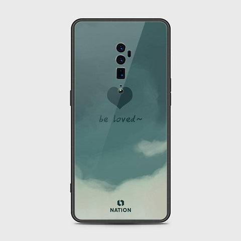 Oppo Reno 10x Zoom Cover - ONation Heart Series - HQ Ultra Shine Premium Infinity Glass Soft Silicon Borders Case