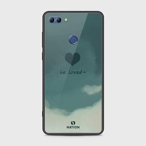 Huawei Y9 2018 Cover - ONation Heart Series - HQ Ultra Shine Premium Infinity Glass Soft Silicon Borders Case