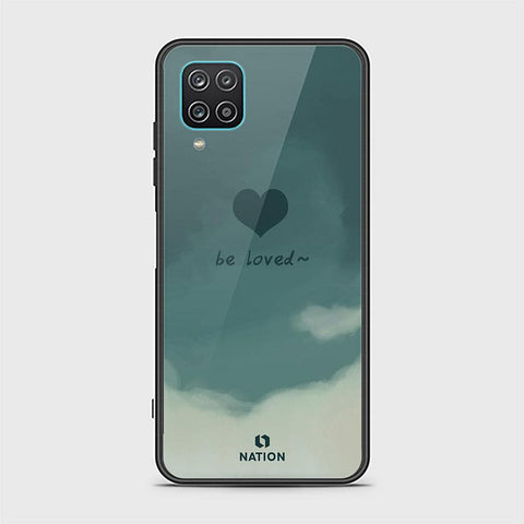 Samsung Galaxy A12 Cover - ONation Heart Series - HQ Ultra Shine Premium Infinity Glass Soft Silicon Borders Case