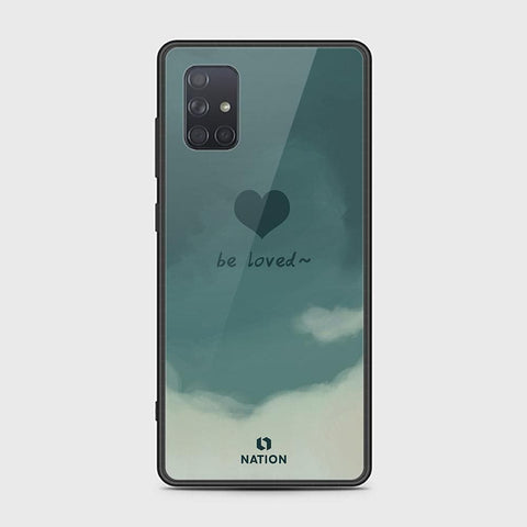 Samsung Galaxy A71 Cover - ONation Heart Series - HQ Ultra Shine Premium Infinity Glass Soft Silicon Borders Case