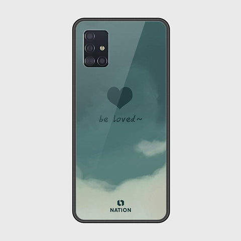 Samsung Galaxy A51 Cover - ONation Heart Series - HQ Ultra Shine Premium Infinity Glass Soft Silicon Borders Case