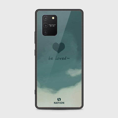 Samsung Galaxy S10 Lite Cover - ONation Heart Series - HQ Ultra Shine Premium Infinity Glass Soft Silicon Borders Case