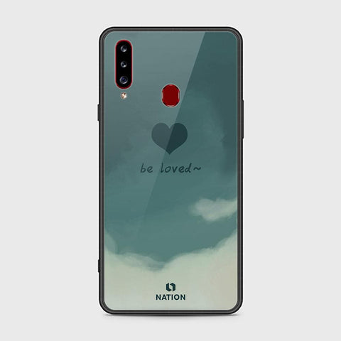 Samsung Galaxy A20s Cover - ONation Heart Series - HQ Ultra Shine Premium Infinity Glass Soft Silicon Borders Case