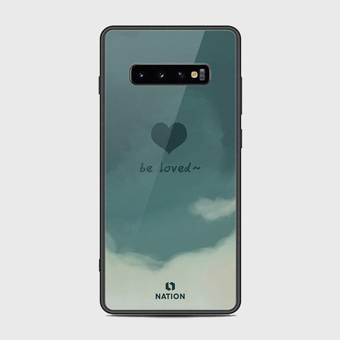 Samsung Galaxy S10 Plus Cover - Onation Heart Series - HQ Ultra Shine Premium Infinity Glass Soft Silicon Borders Case