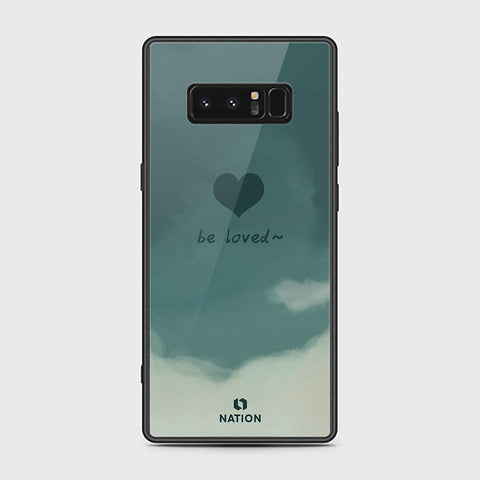 Samsung Galaxy Note 8 Cover - Onation Heart Series - HQ Ultra Shine Premium Infinity Glass Soft Silicon Borders Case