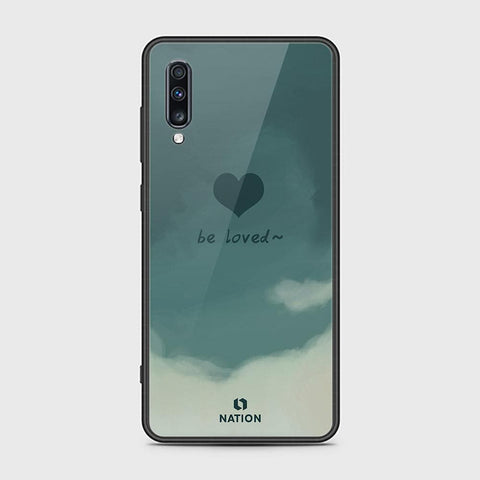 Samsung Galaxy A70s Cover - Onation Heart Series - HQ Ultra Shine Premium Infinity Glass Soft Silicon Borders Case